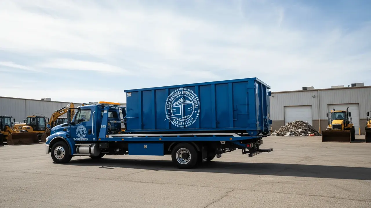 Roll-off dumpster delivered in Wasco, CA by Kern Brothers Dumpster Rental Bakersfield